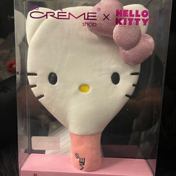 Le/se hello kitty x creme shop plush handheld travel vanity mirror - Picture 4 of 7